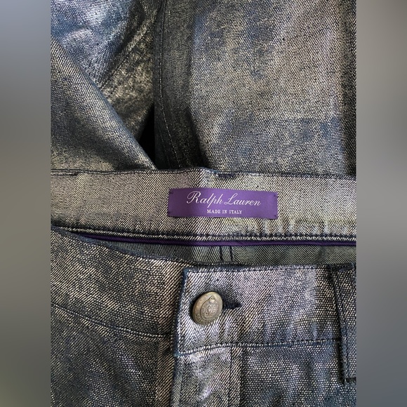 Ralph Lauren Collection 867 Coated Mercury Indigo Jeans. EUC. - Picture 3 of 8